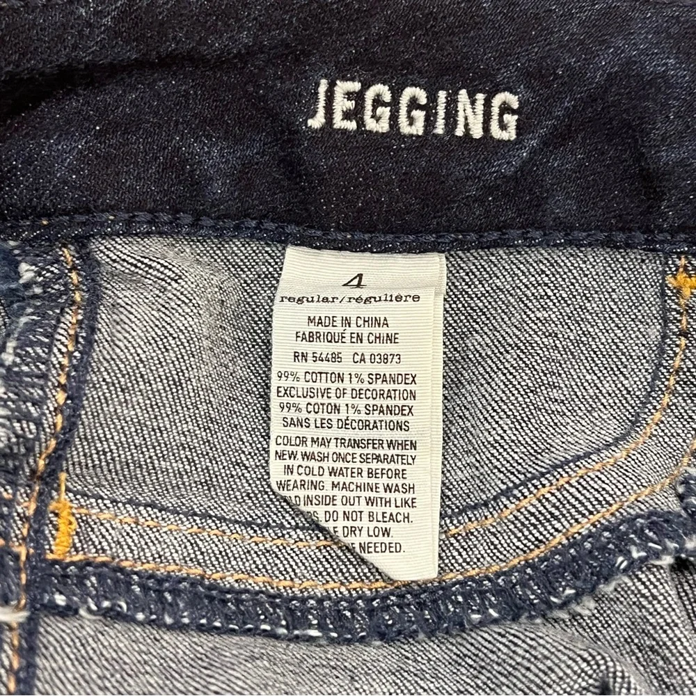 NWT American Eagle Outfitters AE Low Rise Jeggings Dark Indigo Wash 4R Stretch - Picture 12 of 16